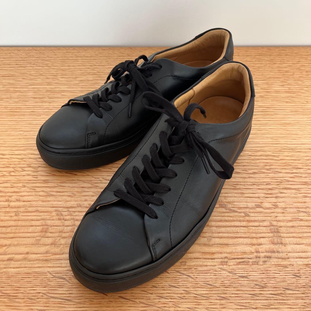 極美品　TOSS トス　チェスター スニーカー　ブラック ビジネス 通勤　通学
