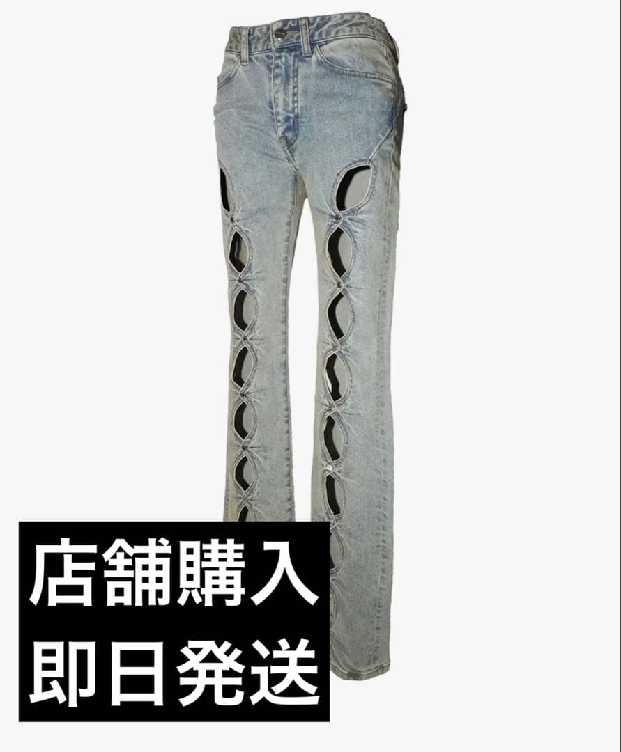 パンツ theredthread S cutting denim 1 blue