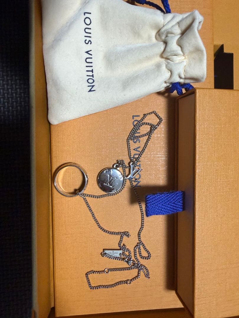 【断捨離】LOUIS VUITTON リングネックレス モノグラム M62485