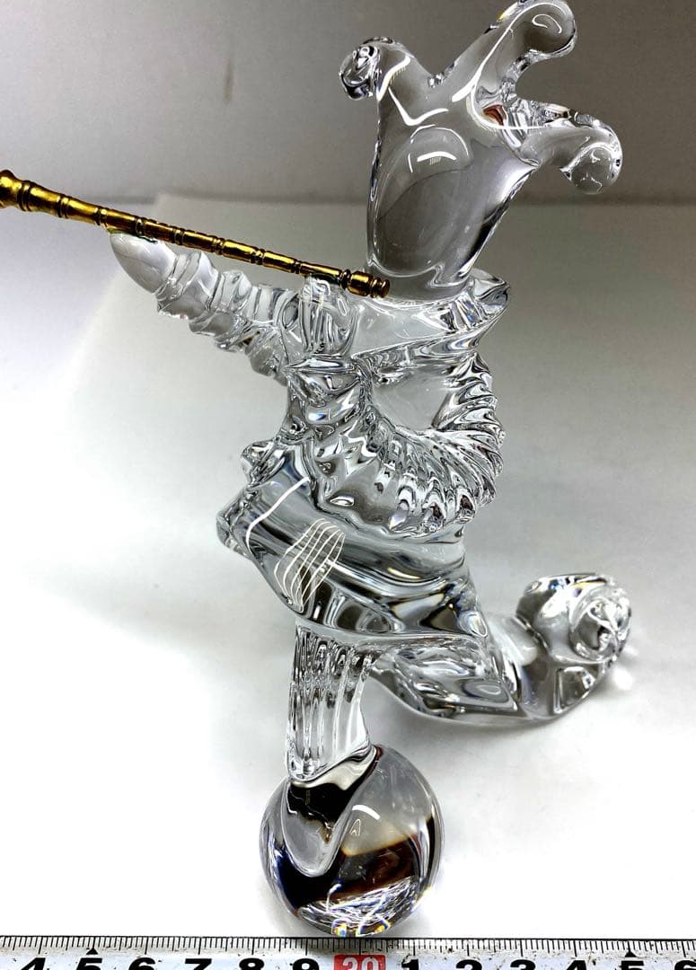 バカラ　ピエロフィギュリン　高さ約15.5㎝　東Y7-0204④タルサ
