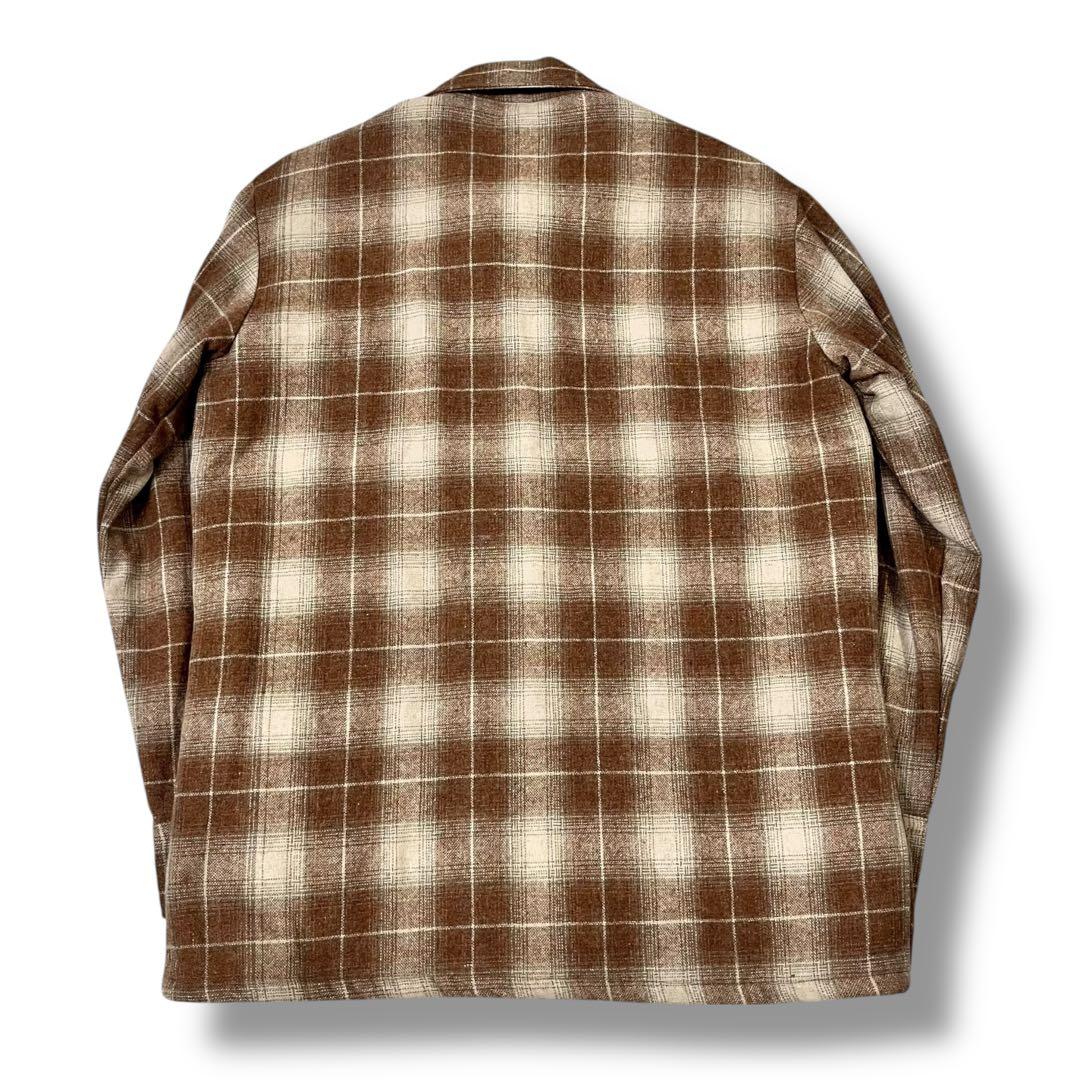 70s Montgomery Ward オンブレチェック キルティングネルシャツ - メルカリ