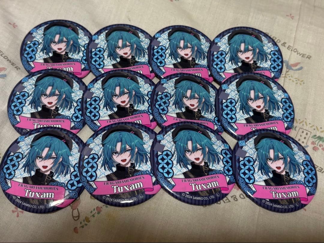 フラガリアメモリーズ 1周年 缶バッジ タッサム 12個