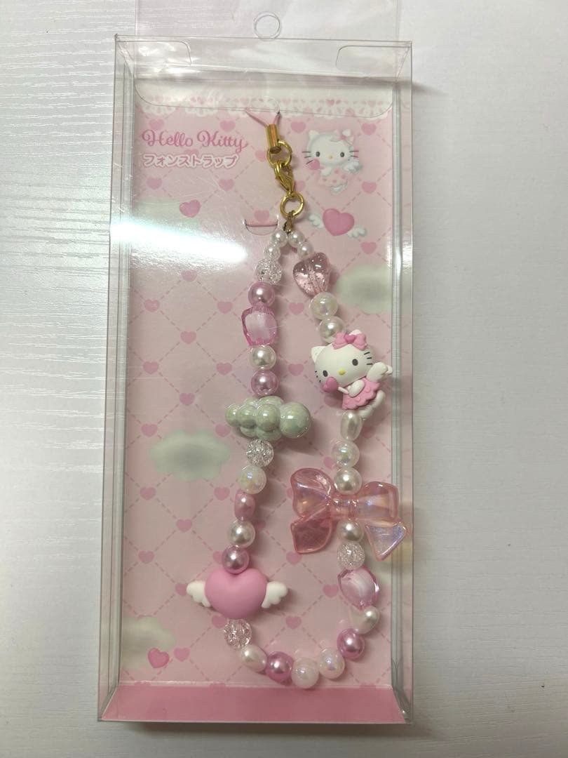 ハローキティ フォンストラップ エンジェルキティ 日本限定 キディ
