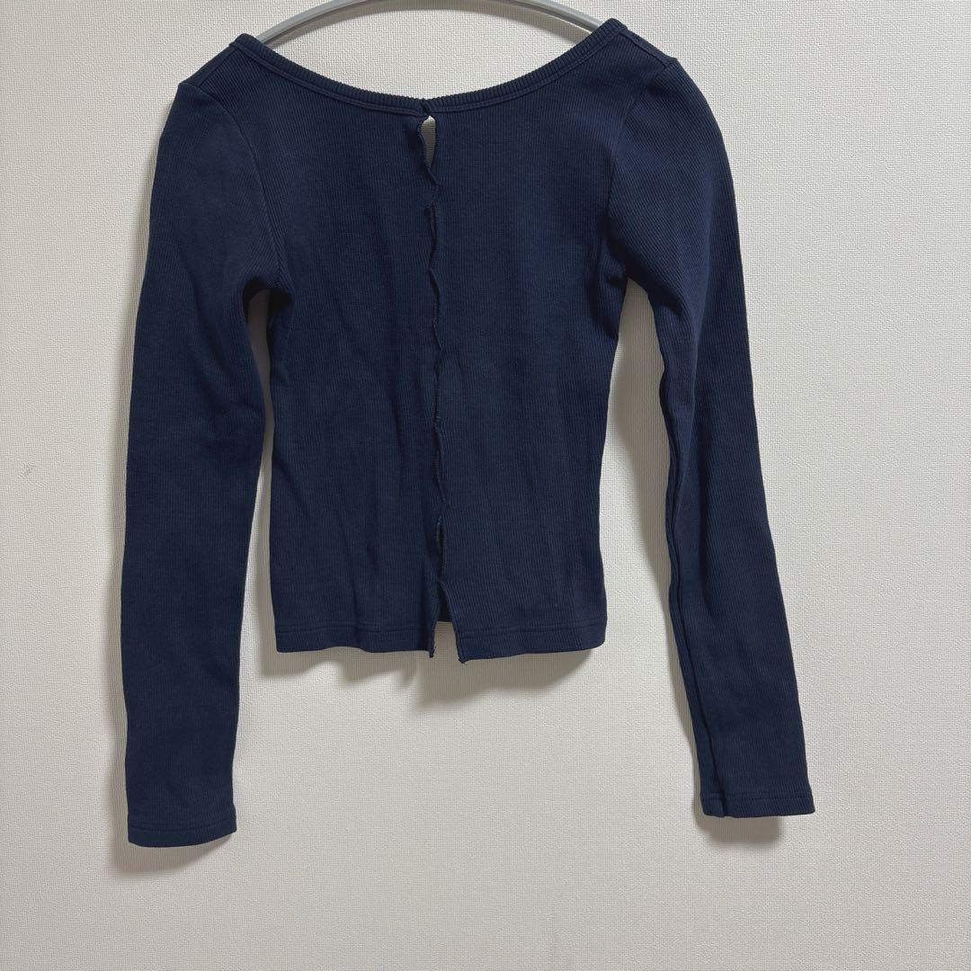 トップス shishikui holed topp navy