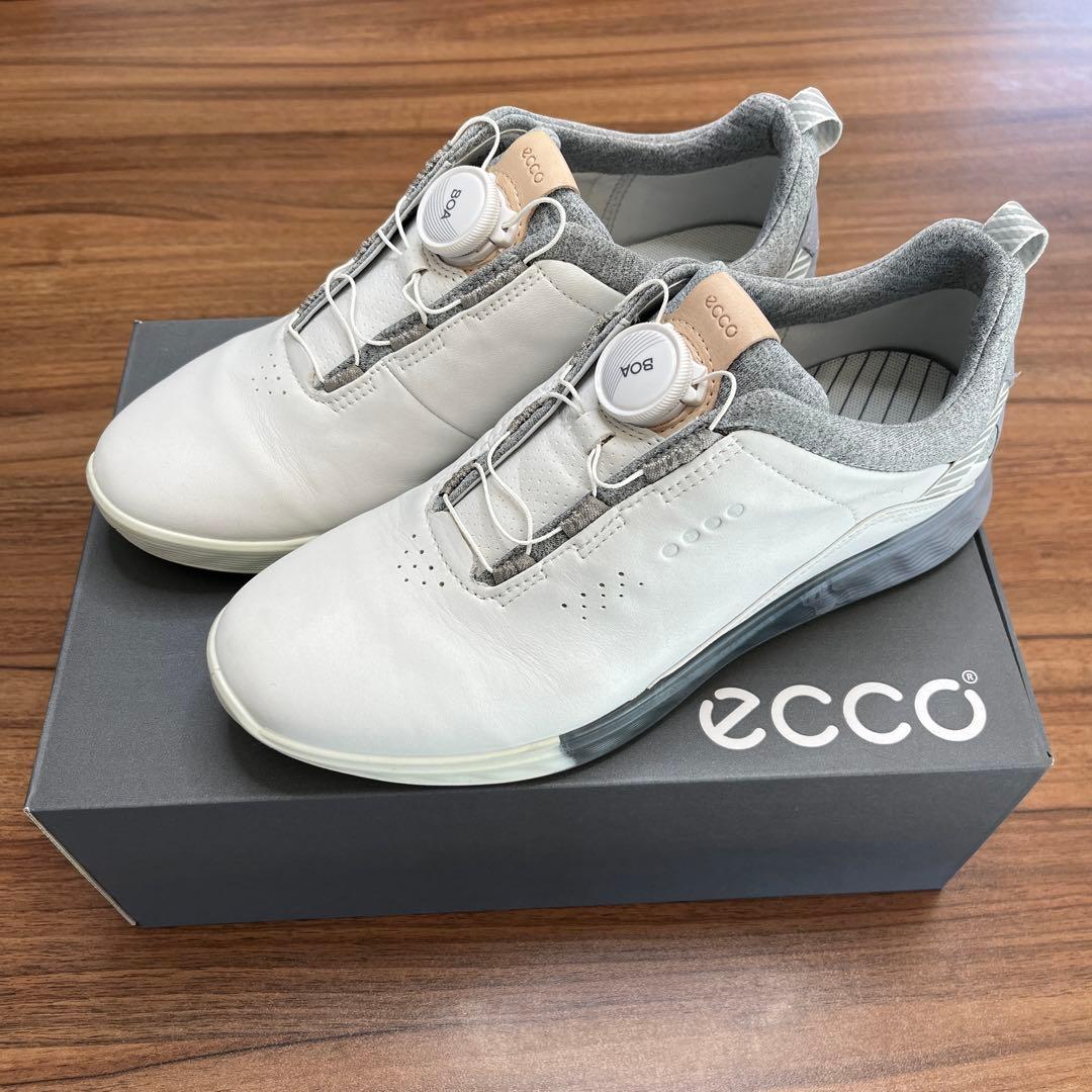 ecco ゴルフシューズ 女性用 ホワイト エコー（ecco）（レディース）ゴルフシューズ スパイクレス S-THREE