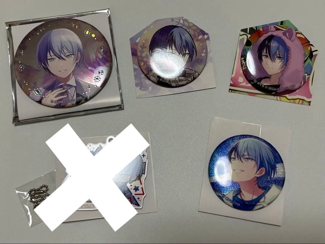 プロセカ 青柳 冬弥 バースデー / 2DMV / グリッター缶バッジ