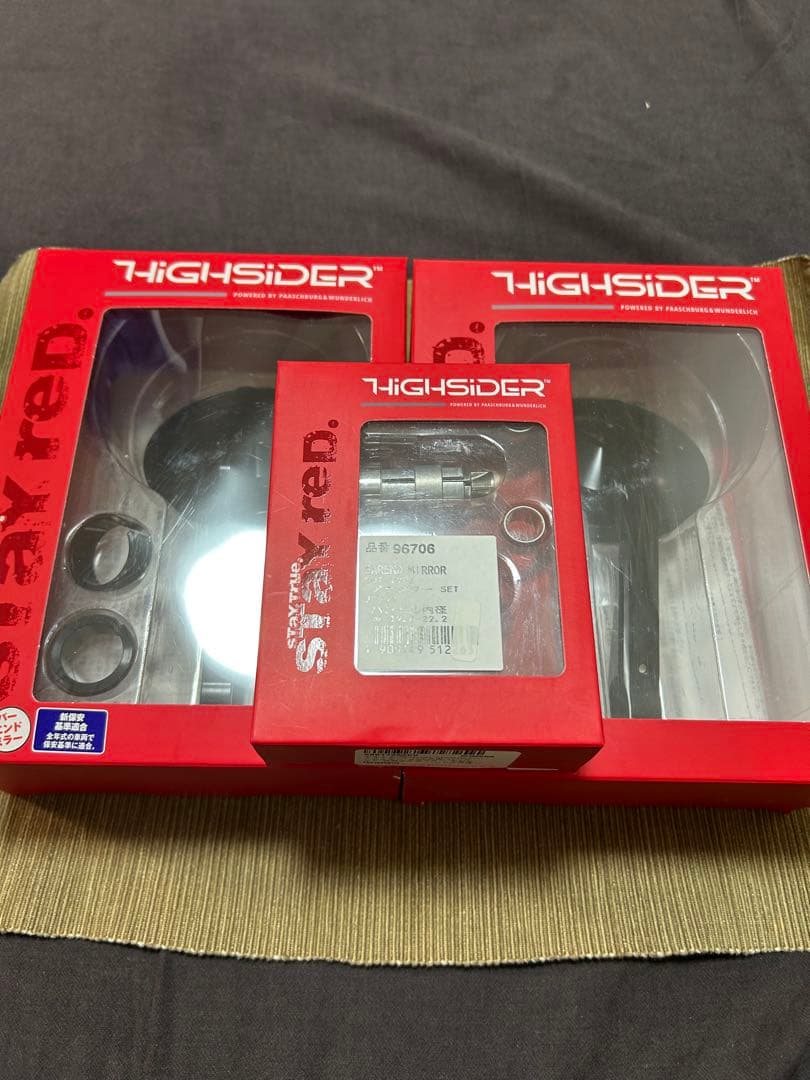 HIGHSIDER バーエンドミラー　モンタナ　アダプター付