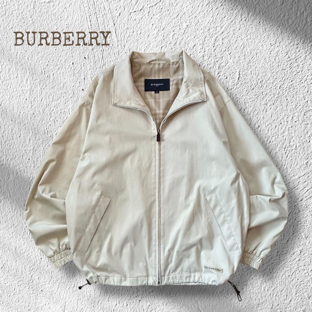 （美品）BURBERRY スイングトップ ノバチェック ドローコード 古着