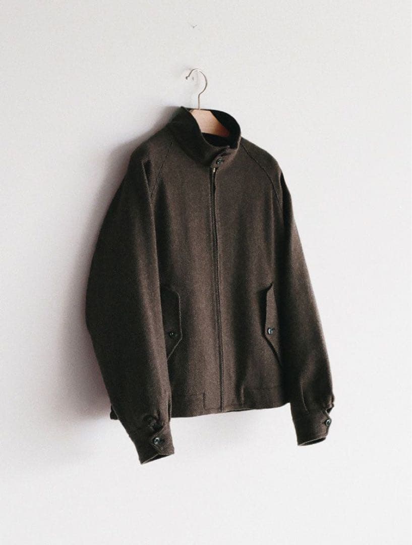 【LIDNM】Alpaca Tweed Harrington Jacket