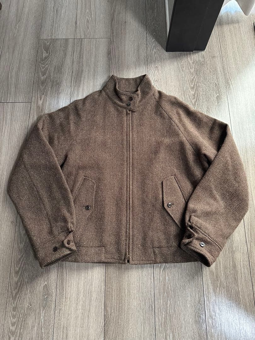 LIDNM】Alpaca Tweed Harrington Jacket - メルカリ
