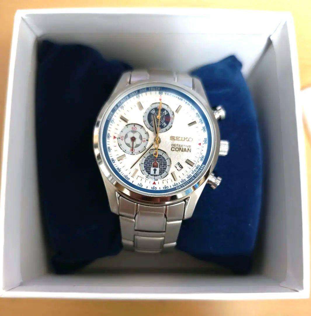 SEIKO　クロノグラフ　名探偵コナンコラボモデル 名探偵コナン』より、コナンをイメージしたクロノグラフが登場！ 描き