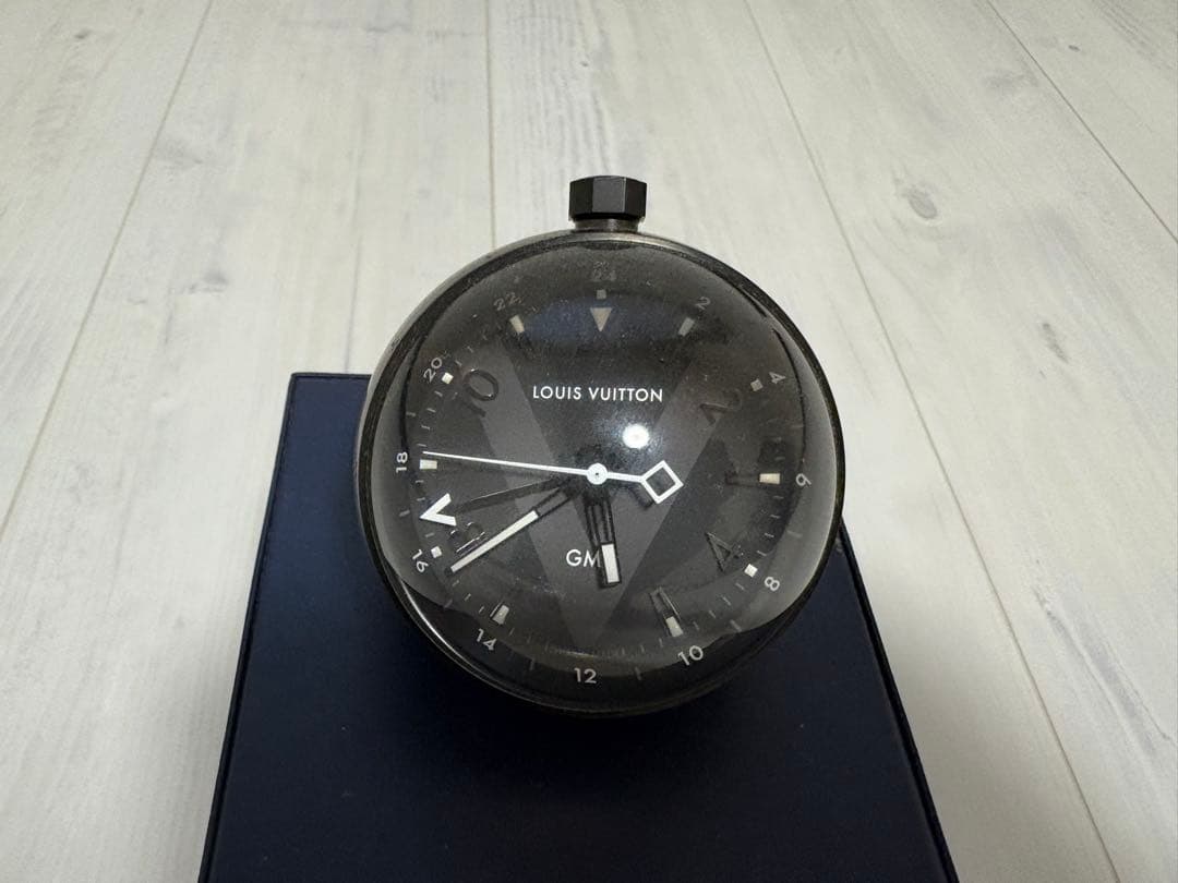 【希少品】 ヴィトン Q1Q000 タンブール GMT 置き時計 LOUIS VUITTON（ルイ・ヴィトン） ヴィトン Q1Q000 タンブール オール