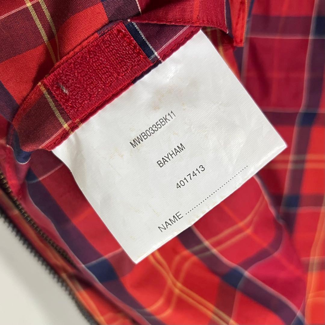 Barbour ジャケット チェックBAYHAM 黒 ダブルジップ - メルカリ