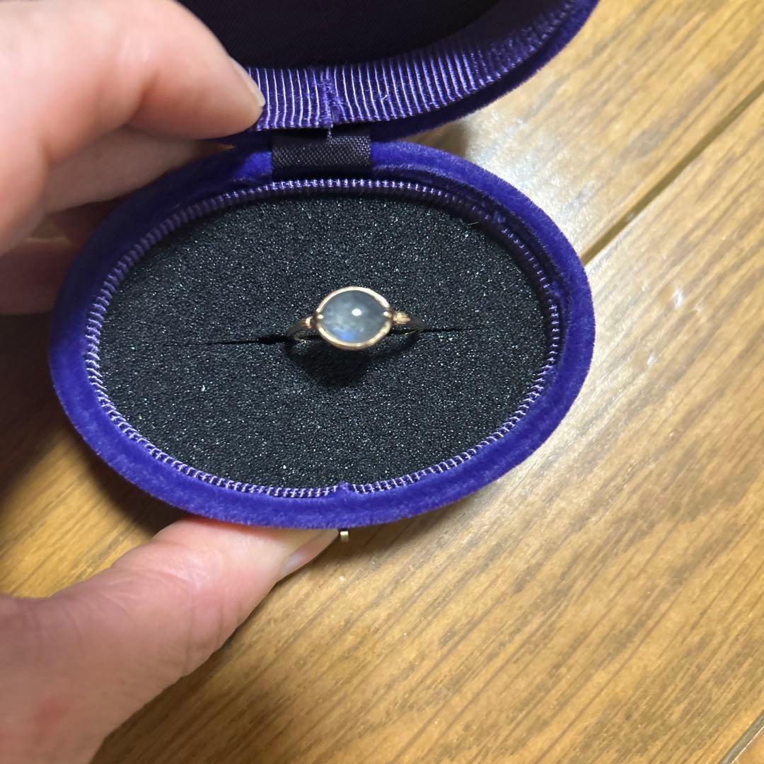 アガットK10ラブラドライトリング11号