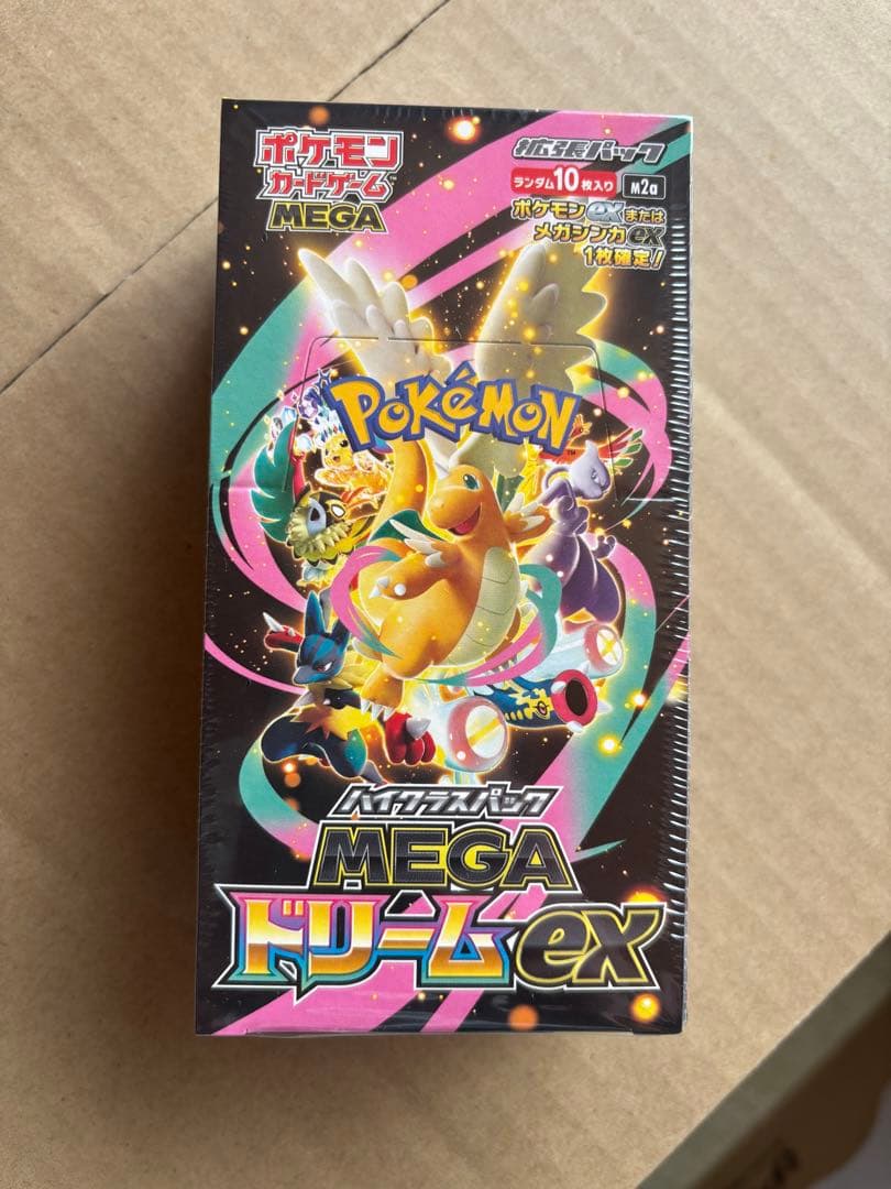 ポケモンカードゲーム MEGAドリームex 10パック入りシュリンク付き
