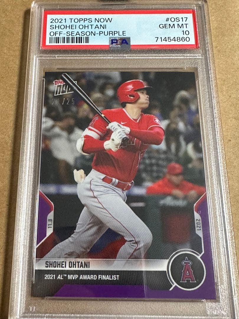 2021 topps now 大谷翔平　/25 PSA10 Topps NOW GEM MINT PSA10 大谷翔平 2023 #517 25枚限定 紫パラレル 2