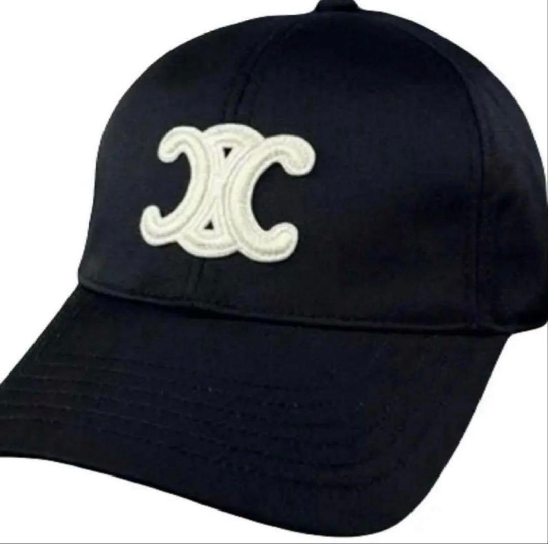 セリーヌ　キャップ　黒　帽子　CELINE ブラックM 新品未使用　タグ有