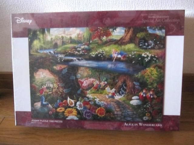 新品♡ディズニー♡アリス・イン・ワンダーランド1000ピース♡トーマスキンケード Amazon | Ceaco - ディズニー - トーマス・キンケード - 不思議の国の