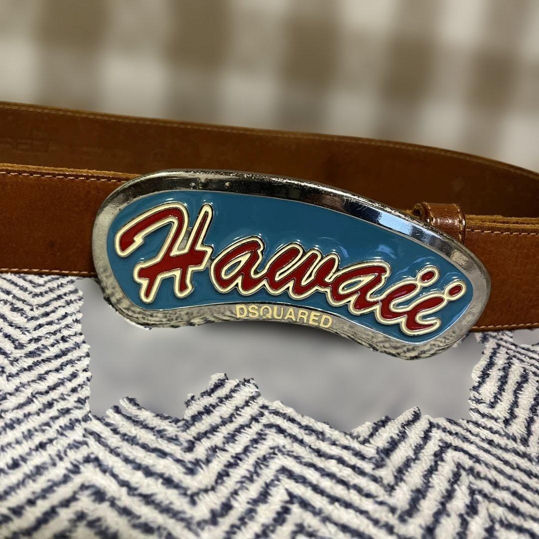 ディースクエアードDSQUARED² Hawaii バックル ベルト M