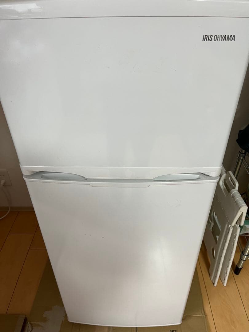 IRIS OHYAMA 冷蔵庫 透明ガラス棚付き IRIS OHYAMA（アイリスオーヤマ） 冷蔵庫 142L IRSN-14A-W ホワイト
