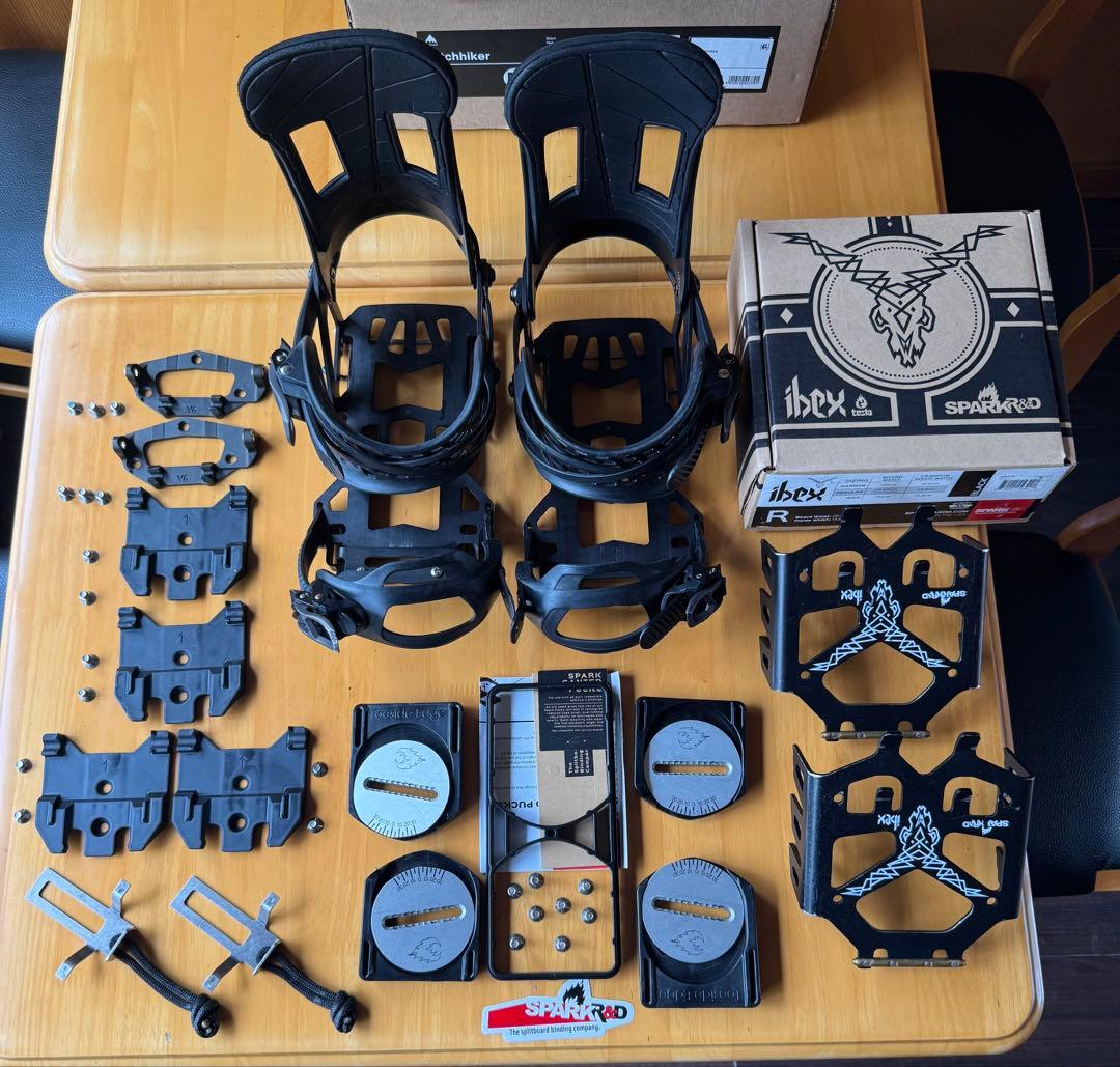spark&Burton hitchhikerスノーボードビンディングセット