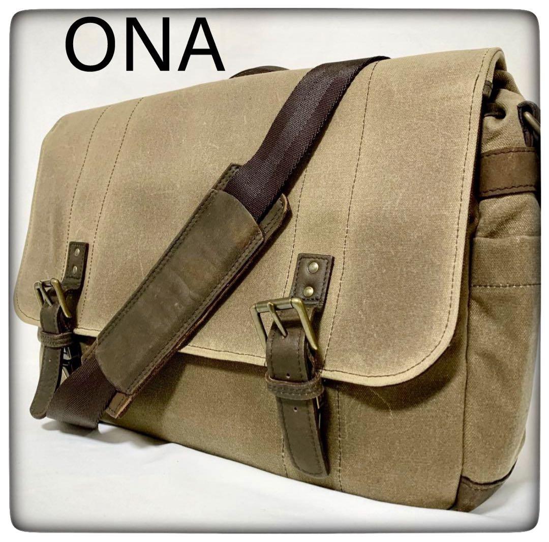 名作カメラバッグ ONA ワックスキャンバス レザー メッセンジャーバッグ