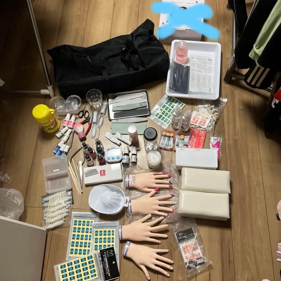 ネイルライトなしで、5000円値下げ、ブランド品ネイルアート用品セット検定対応品