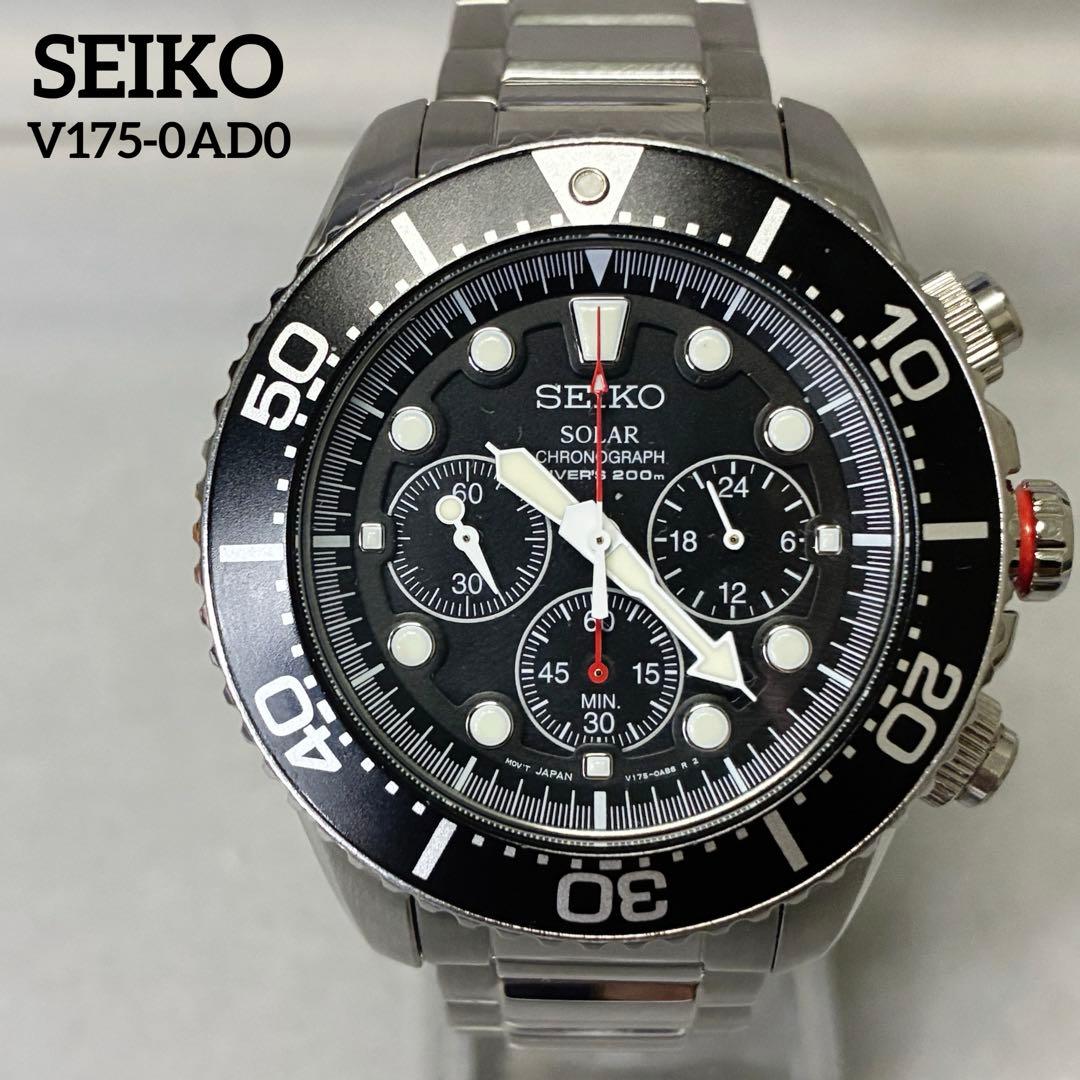 SEIKO PROSPEX ダイバー腕時計 V175-0AD0 クオーツ 稼働 SEIKO PROSPEX ダイバー腕時計 V175-0AD0 クオーツ 稼働 - メルカリ