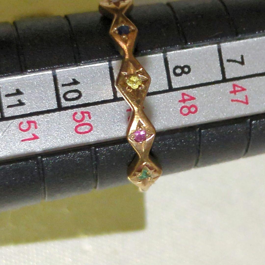 エテ✾k10 10金 クリスマス限定 カラーストーンリング - メルカリ