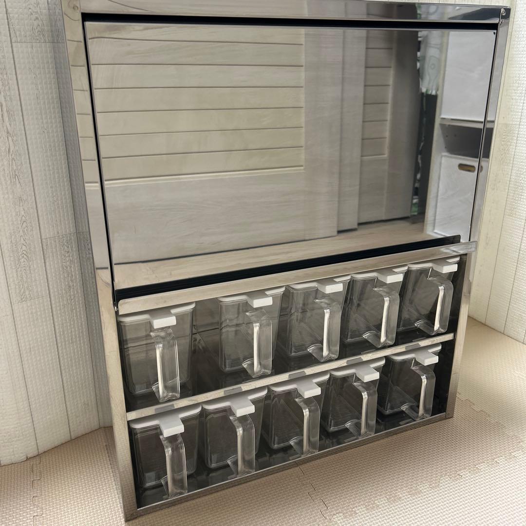 調味料ラック　ステンレス　燕三条　10杯