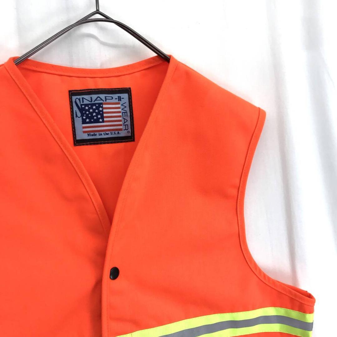 Snap-n-Wear : セーフティベスト☆M☆オレンジ ワークベスト - メルカリ