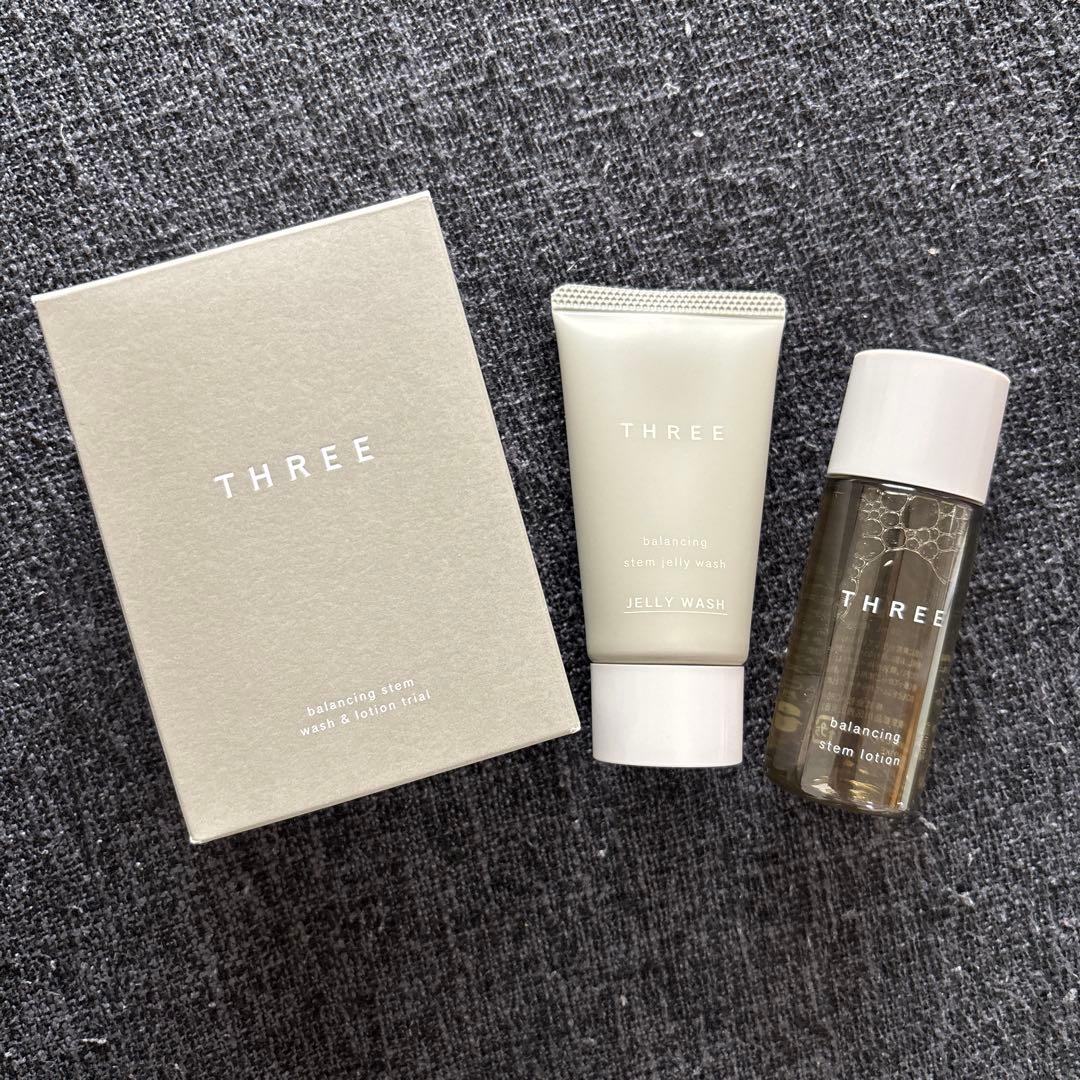 新品未使用 THREE バランシングステム トライアル 洗顔料 化粧水
