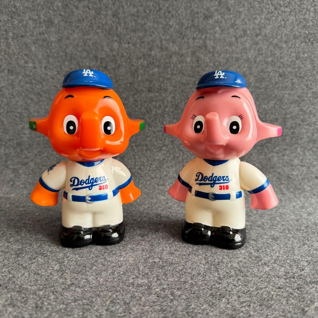 サトちゃん サトコちゃん 2002年製 貯金箱 ドジャース ソフビ コイン