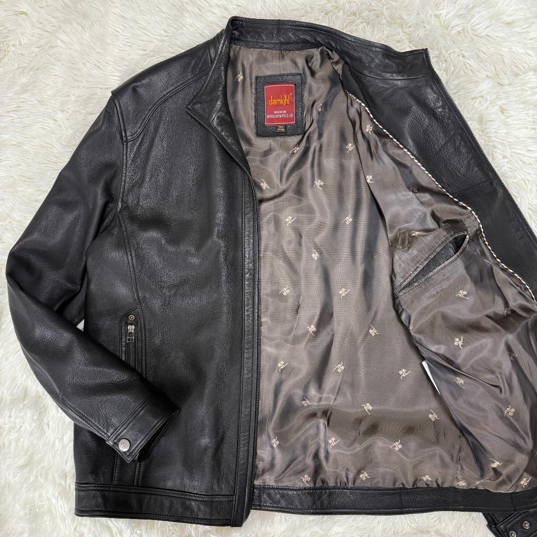 きくちゃん様✨damkjhl レザージャケット シングルライダース 羊革 黒 楽天市場】ライダースジャケット メンズ シングルライダースジャケット