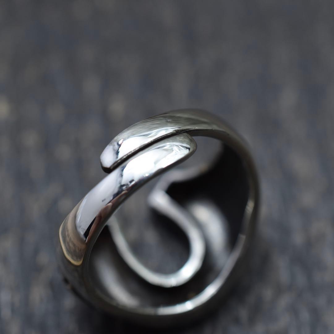 フリーサイズ シルバー925ホースシュー ココペリ インディアンジュエリー