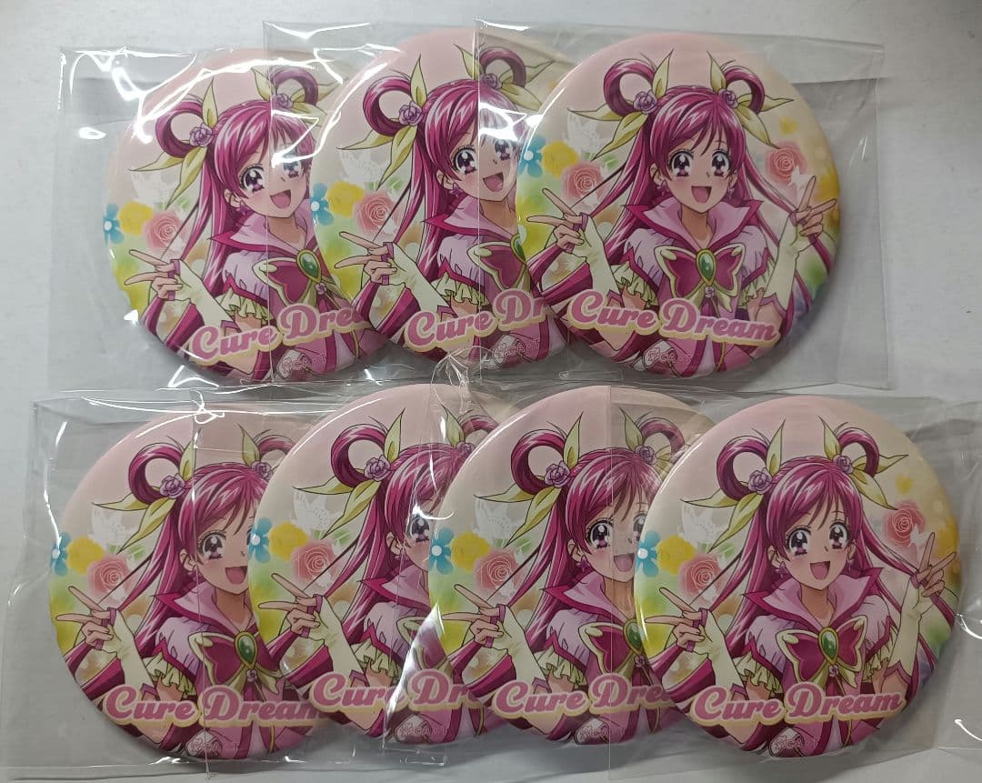 全プリキュア展 缶バッジ キュアドリーム 7点