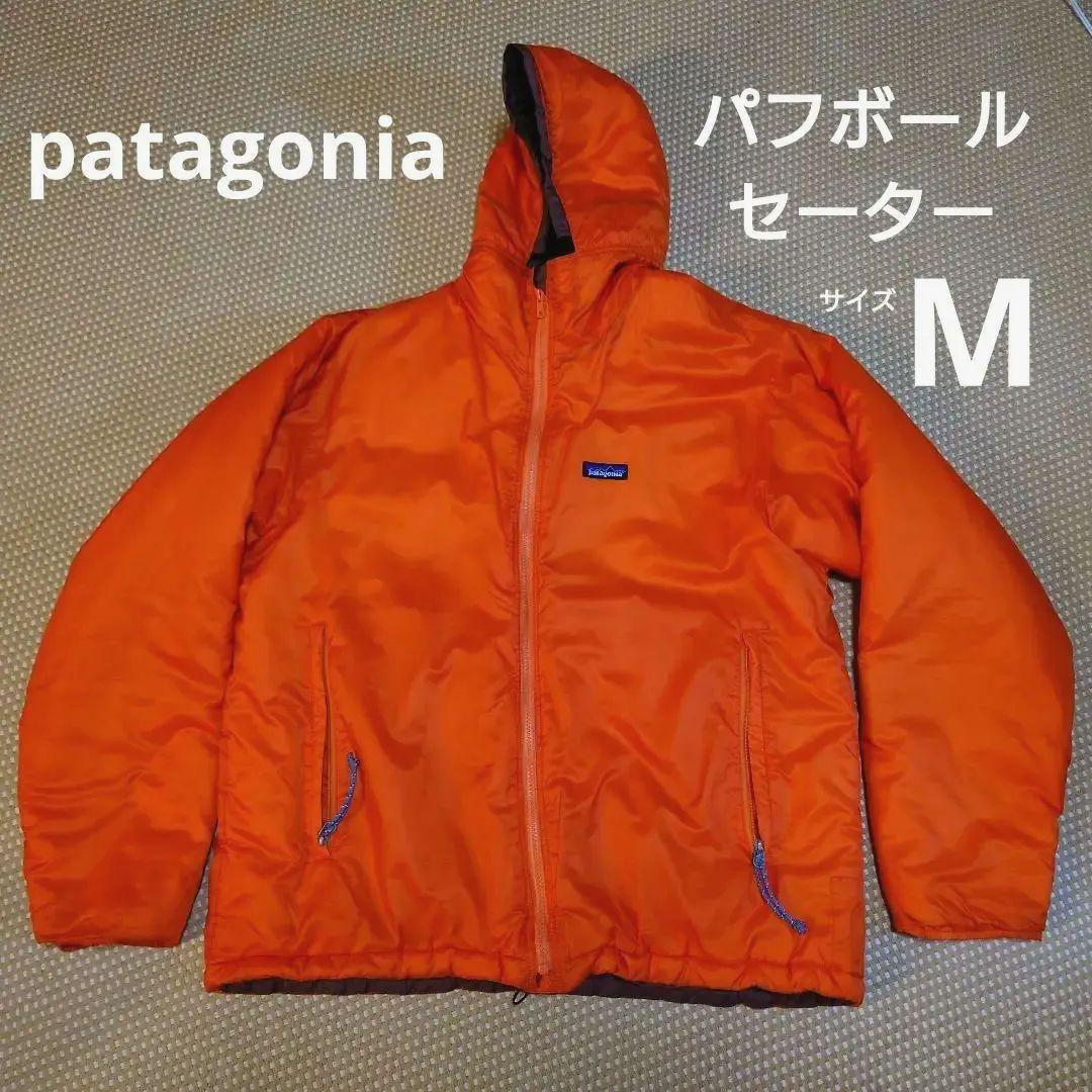 patagonia パタゴニア パフボールセーター M オレンジ 2002 - メルカリ