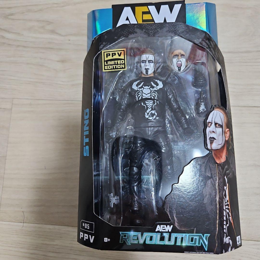 Target 限定 US sting AEW フィギュア スティング The new Target Exclusive Sting includes a thin rubber jacket and a