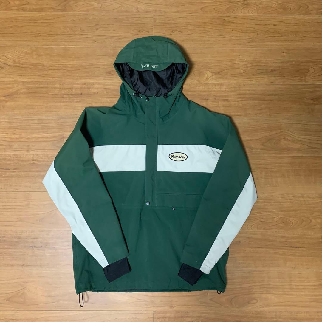 Nomadik アノラックジャケット 緑色/白色