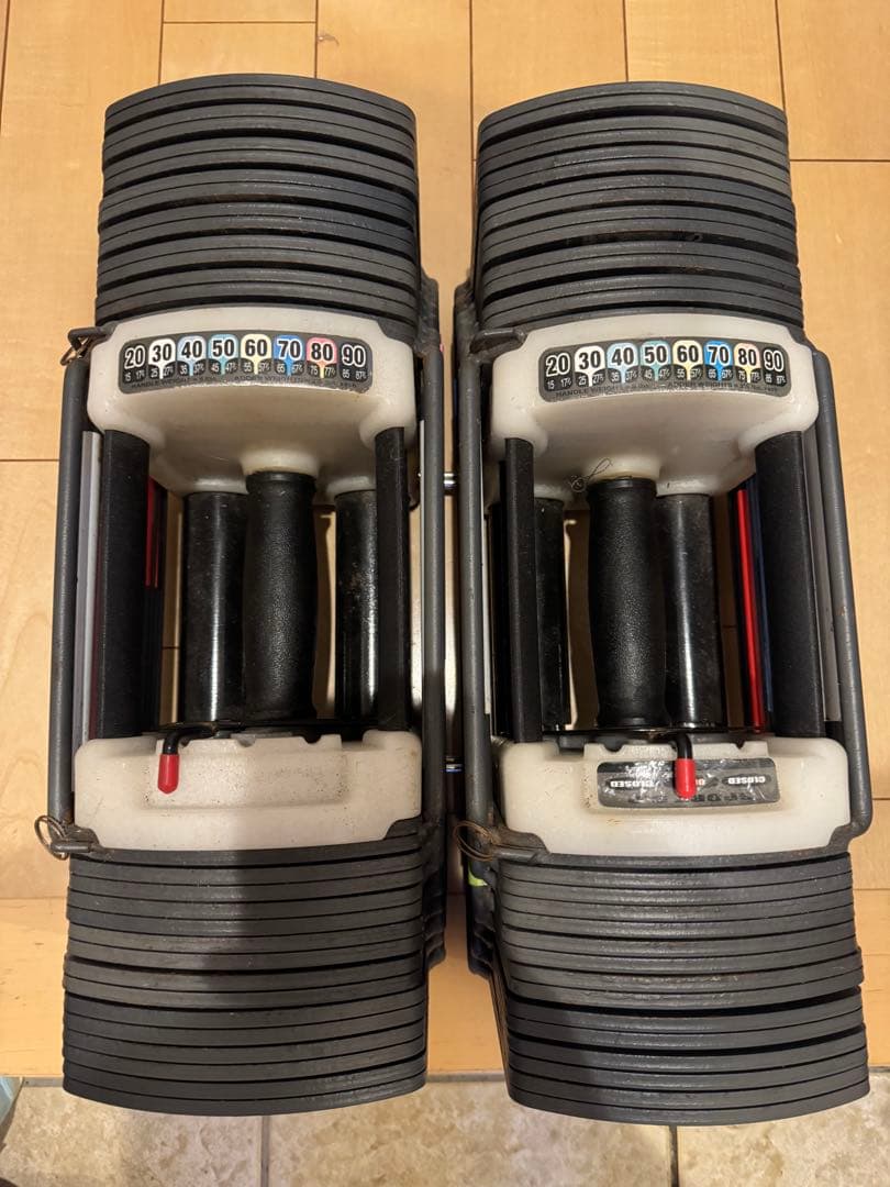 ②SPORT9.0 調節可変式ブロックダンベル 90ポンド(約40.8Kg)