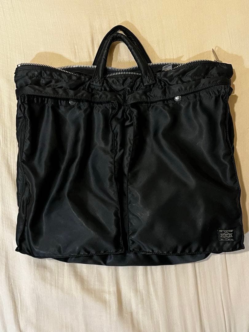 ポーター タンカー 2way ヘルメットバッグ トートバッグ ブラック 大容量