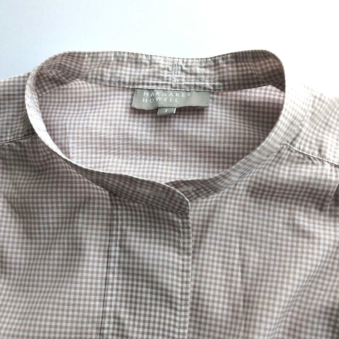 Margaret Howell マーガレットハウエル ギンガムチェックブラウス