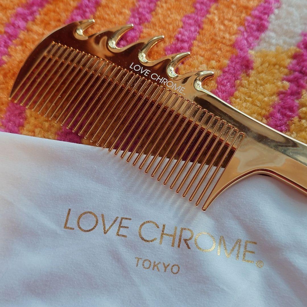 LOVE CHROME ヘアコーム ゴールド