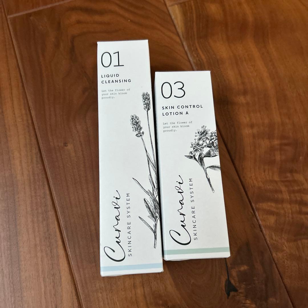 新品未使用　キュラヴィ　リキッドクレンジング・スキンコントロールローション