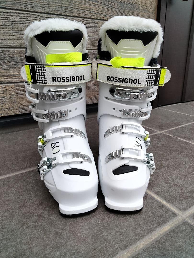 ROSSIGNOL 女性用スキーブーツ ホワイト/イエロー