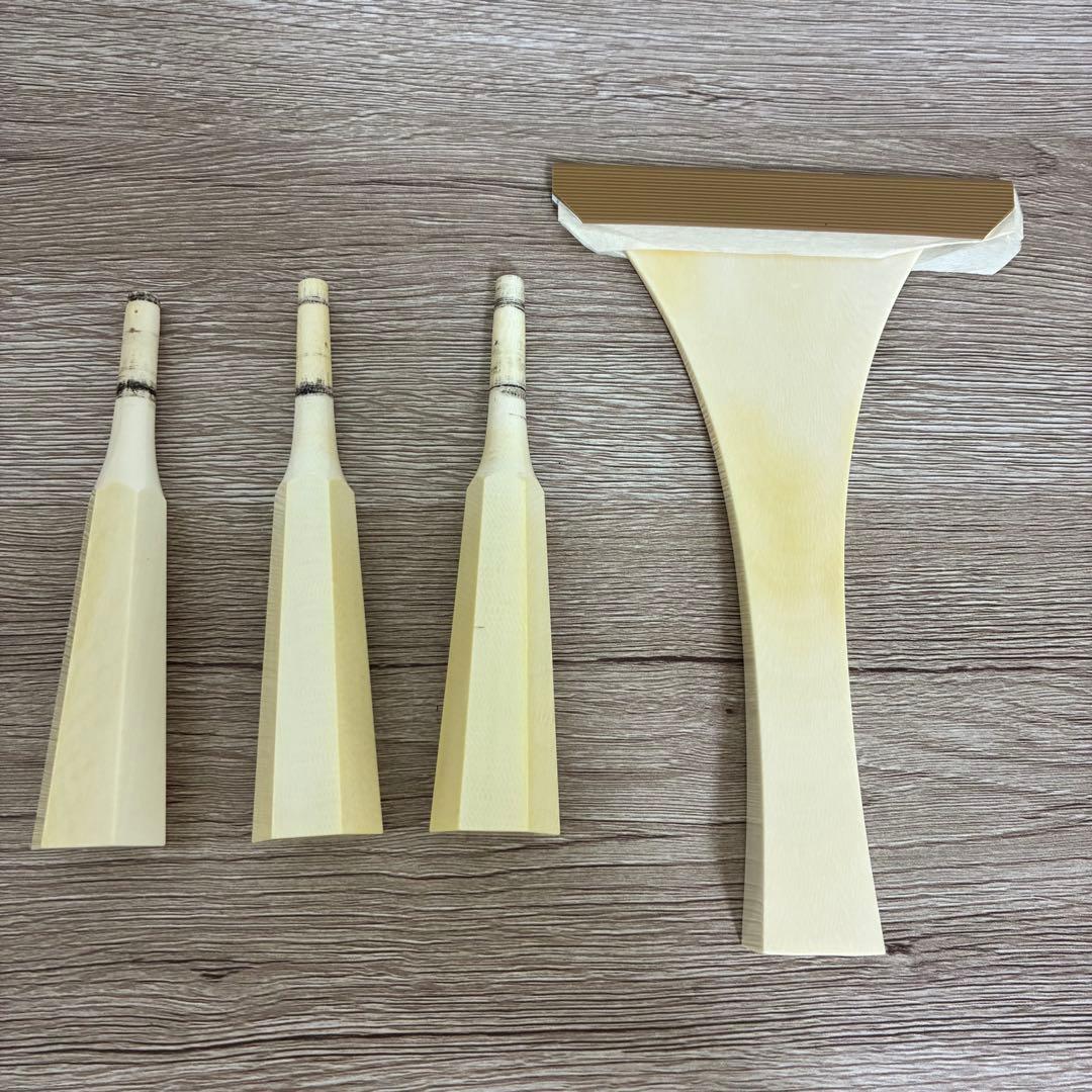 三味線　撥　バチ　糸巻き　天然素材　三本セット