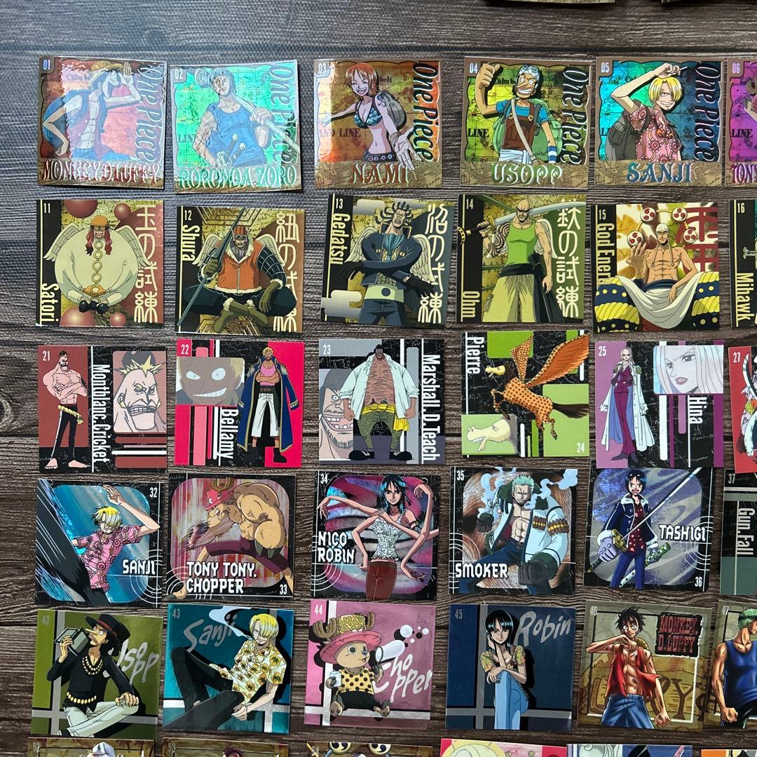 平成レトロ激レア ワンピース 森永シール86枚セット - メルカリ