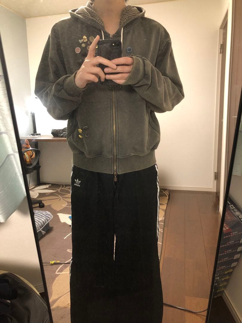 HIROKI TSUZUKI FULL ZIP HOODIE CHARCOAL - メルカリ