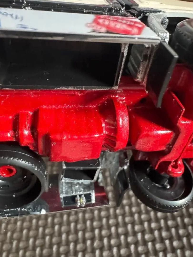 楽プラ デコトラ デュトロ 平ボディ アオシマプラモデル完成品 - メルカリ