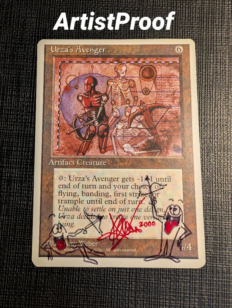 MTG　ウルザの報復者　サインド　アーティストプルーフ　　ブランクAP 4ED